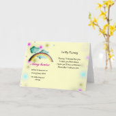 Herinneringskaart voor baby meisje of kind kaart (Gele Bloem)