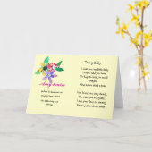 Herinneringskaart voor baby of kind kaart (Gele Bloem)