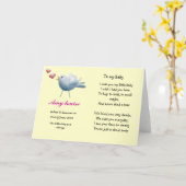 Herinneringskaart voor baby of kind kaart (Gele Bloem)