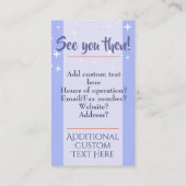 Herinneringskaart voor benoeming Medisch  Afsprakenkaartje (Achterkant)