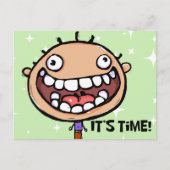 Herinneringskaart voor gebitscontrole briefkaart (Voorkant)