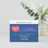 Herinneringskaart voor medische benoeming briefkaart (Staand voorkant)