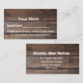 Herinneringskaart voor professionele bijstelling afsprakenkaartje (Voorkant / Achterkant)