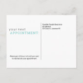 Herinneringskaart voor tandartspraktijk afspraak briefkaart (Achterkant)