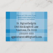 Herinneringskaart voor vingertopnamen afsprakenkaartje (Achterkant)