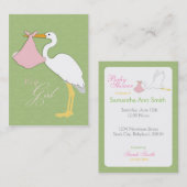 Herinneringskaart voor winkelmeisje visitekaartje (Voorkant / Achterkant)