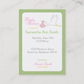 Herinneringskaart voor winkelmeisje visitekaartje (Achterkant)