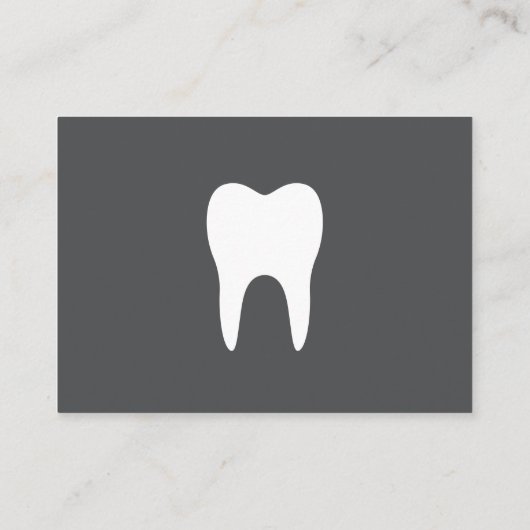 Herinneringskaarten voor gebitsontroering - grijze afsprakenkaartje (Achterkant)