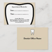 Herinneringskaarten voor vingertopnamen afsprakenkaartje (Voorkant / Achterkant)