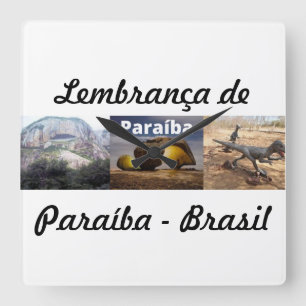 Herinneringsklok uit Paraíba Vierkante Klok