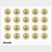 Herinneringslabels voor eierverpakkingen ronde sticker (Vel)