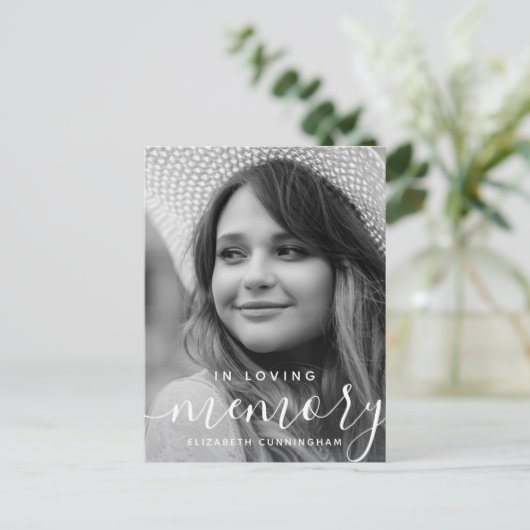 Herinneringsmonument in liefdevolle herinnering Mo Briefkaart (Staand voorkant)