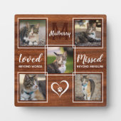 Herinneringsmonument kat Unieke fotocollage Fotoplaat (Voorkant)