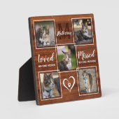 Herinneringsmonument kat Unieke fotocollage Fotoplaat (Voorkant)