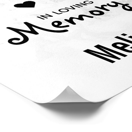 Herinneringsmonument Ter liefdevolle herinnering F Poster (Hoek)