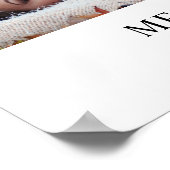 Herinneringsmozaïek met foto's voor een uitvaartdi poster (Hoek)