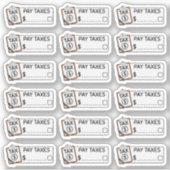 Herinneringsplanner belastingbetalingslabels factu sticker (Voorkant)