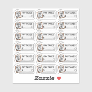 Herinneringsplanner belastingbetalingslabels factu sticker