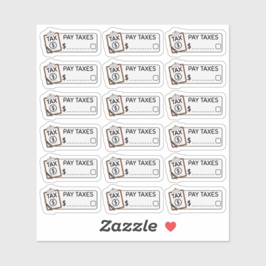 Herinneringsplanner belastingbetalingslabels factu sticker (Vel)