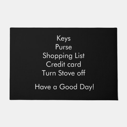 Herinneringssleutel Fun Keys Draai van de Stand Deurmat (Voorkant)