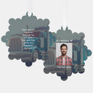 Herinneringssouvenir half-trein aanhangwagen ornament kaart