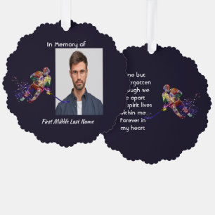 Herinneringssouvenir Hockeyspeler Sport Ornament Kaart