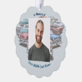 Herinneringssouvenir Klassieke Oldtimer Ornament Kaart (Links)