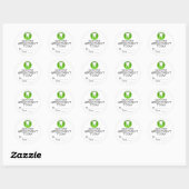 Herinneringsstickers voor tandartsafspraak vandaag ronde sticker (Vel)