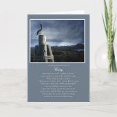 Herinneringssympathie Aangepaste naam Spiritueel k Kaart (Voorkant)