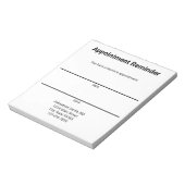 Herinneringstemplate voor doktersafspraak notitieblok (Linkerzijde)