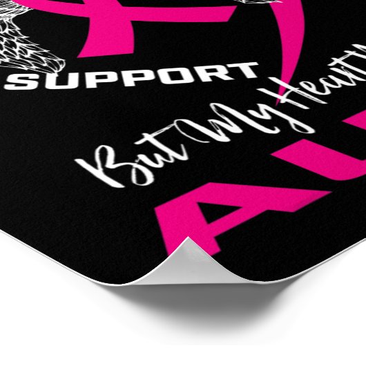 Herinneringsverlies van tante roze borstkanker bew poster (Hoek)