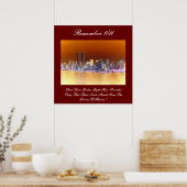 herinnert zich 9/11 poster (Keuken)