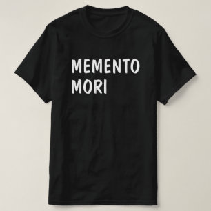herinnert zich de dood in het Latijn: Memento mori T-shirt