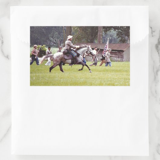 herinvoering burgeroorlog rechthoekige sticker (Tas)