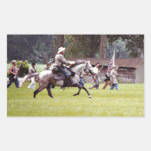 herinvoering burgeroorlog rechthoekige sticker (Voorkant)