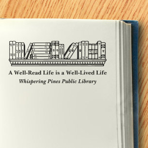 Heritage Aesthetics Custom Stamp voor Bibliotheekb Zelfinktende Stempel