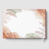 Heritage Boho Terracotta Wedding Guest Book Rustic Gastenboek (Achterkant)