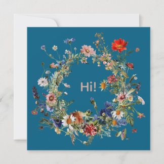 Heritage Botanical Wreath Stationery Set Notitiekaartje
