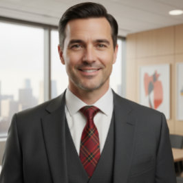 Heritage Burgundy Plaid Stropdas