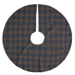 Heritage Burgundy Tartan Plaid Luxe Oud Geld Kerstboom Rok