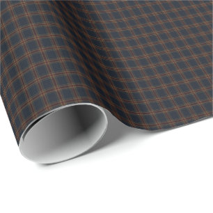 Heritage Burgundy Tartan Plaid   Luxe Oude Geld  Cadeaupapier