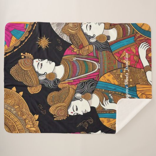 "Heritage Celebrations Redefined" Sherpa Deken (Voorkant (horizontaal))