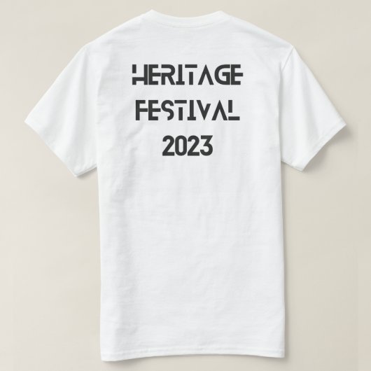 Heritage festival 2023 T-Shirt (Design achterkant)