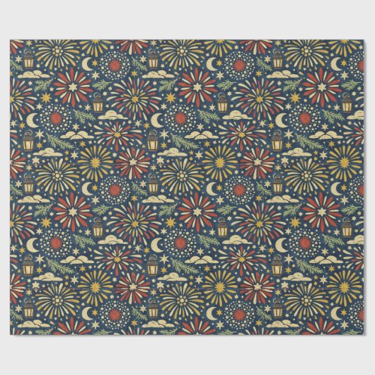 Heritage Firelight Celebration Pattern Cadeaupapier (Vlak)