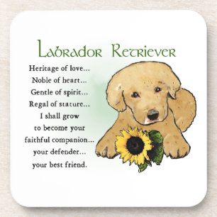 Heritage gele lab Puppy Gifts Bier Onderzetter