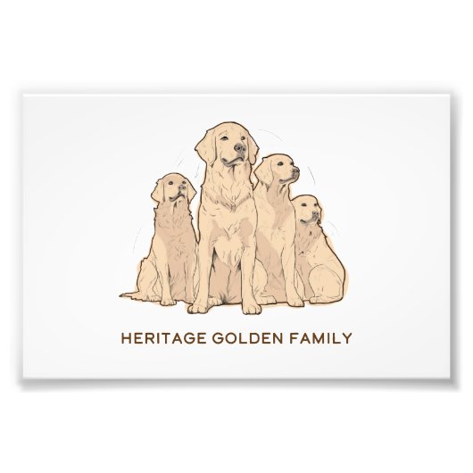 Heritage Goldens Print Foto Afdruk (Voorkant)