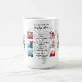 Heritage Grandma PHOTO COLLAGE Life Story Keepslag Koffiemok