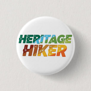 Heritage Hiker, T-shirt Ronde Button 3,2 Cm