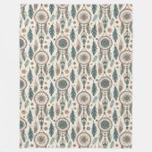 Heritage-Inspired Tribal Cozy Retreat Dreamcatcher Fleece Deken (Voorkant)