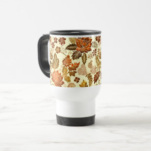 Heritage Koper Warm Gouden Bloemendesign Reisbeker